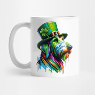 Scottish Deerhound Celebrates Saint Patrick's Day Elegantly Mug